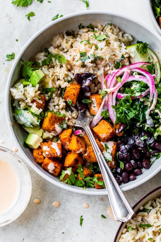 Black Bean and Sweet Potato Bowls